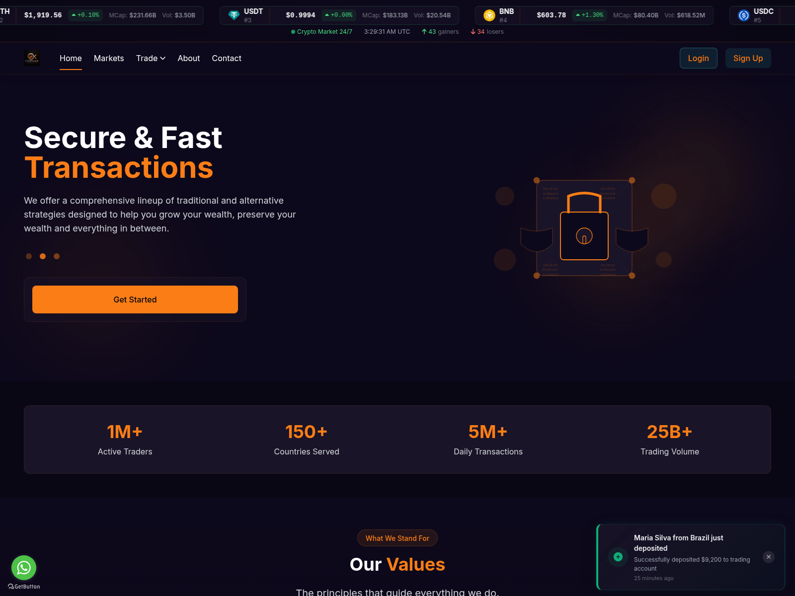 Screenshot of coin-corex.com