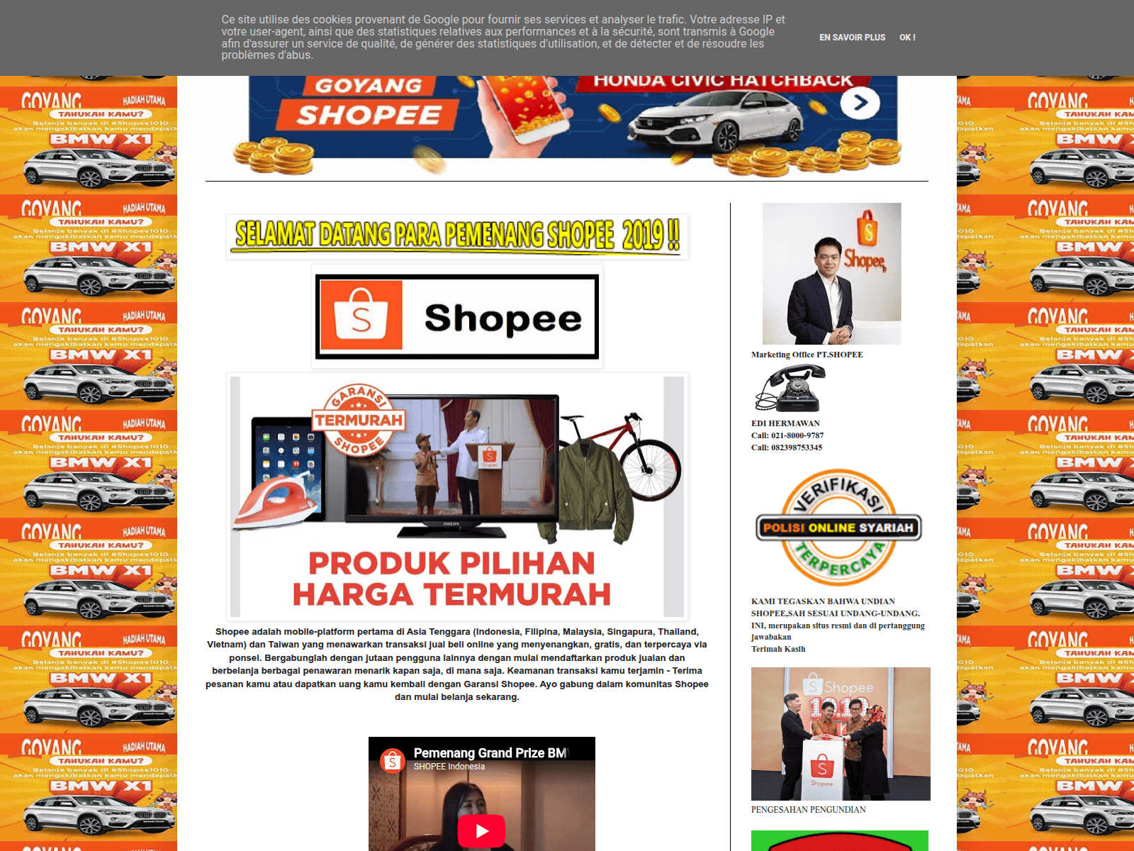 Screenshot of shopee1345.blogspot.com