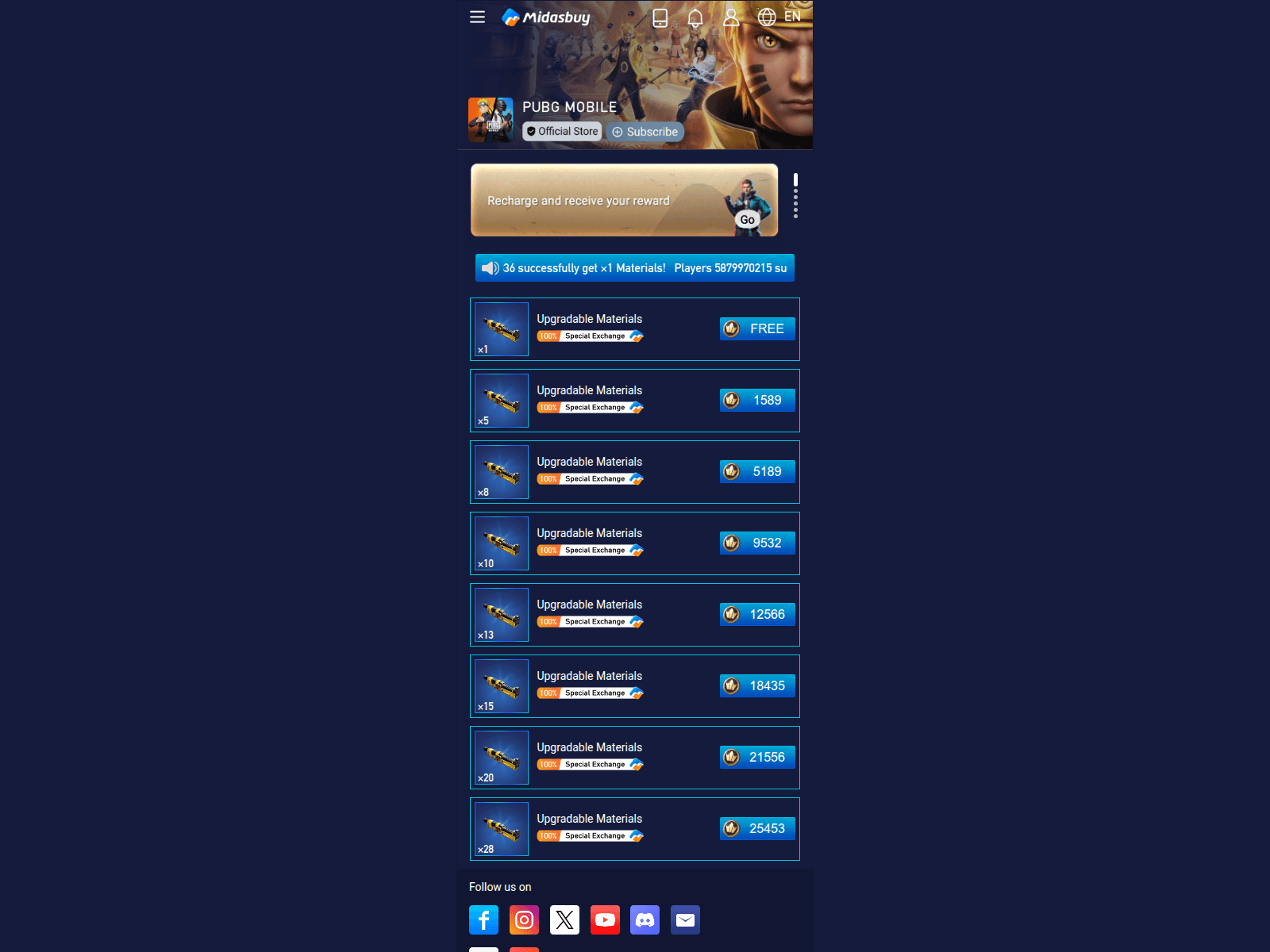 Screenshot of dailymidas.officiall-events.com