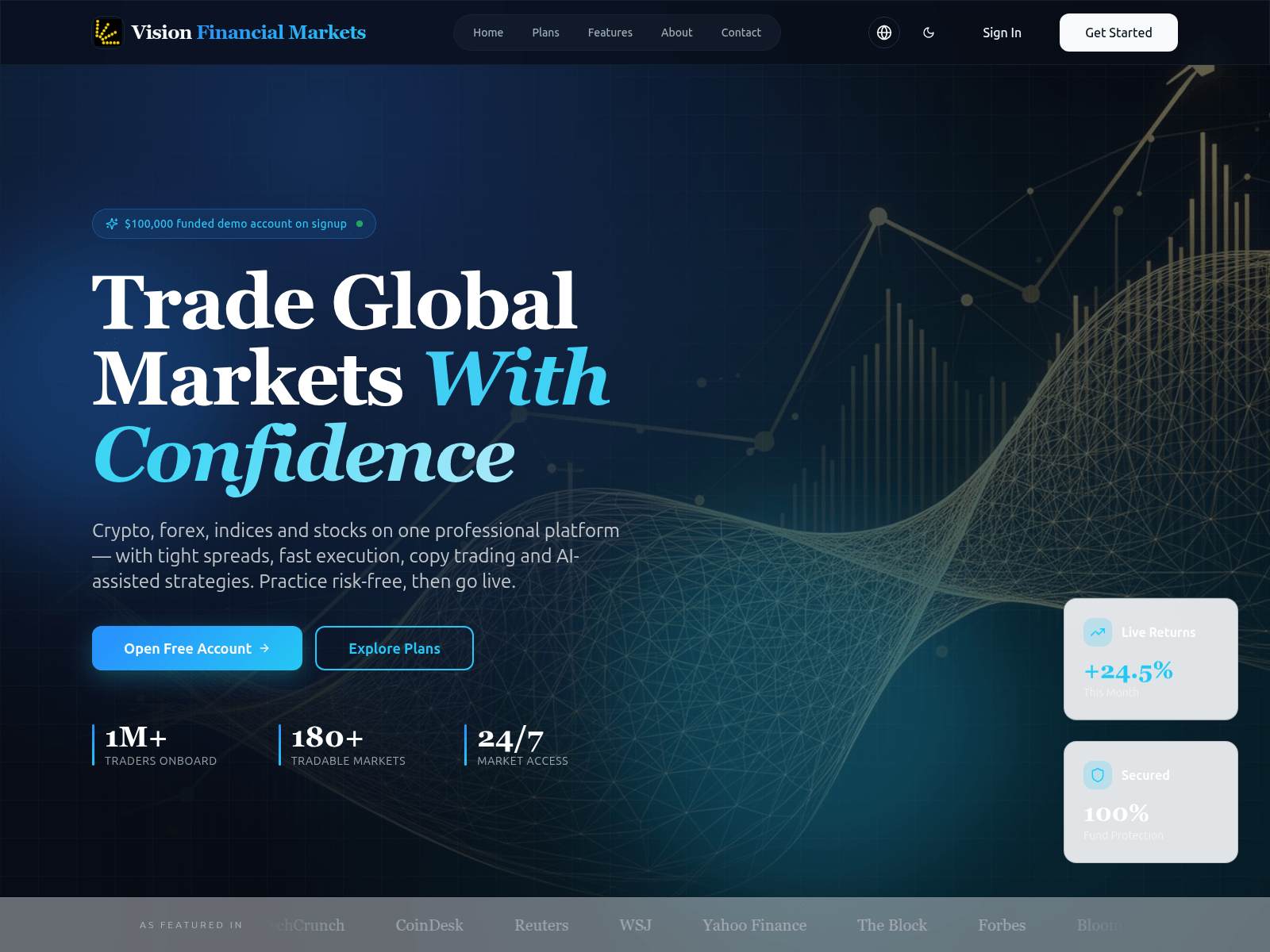 Screenshot of visionfinancialmarket.com