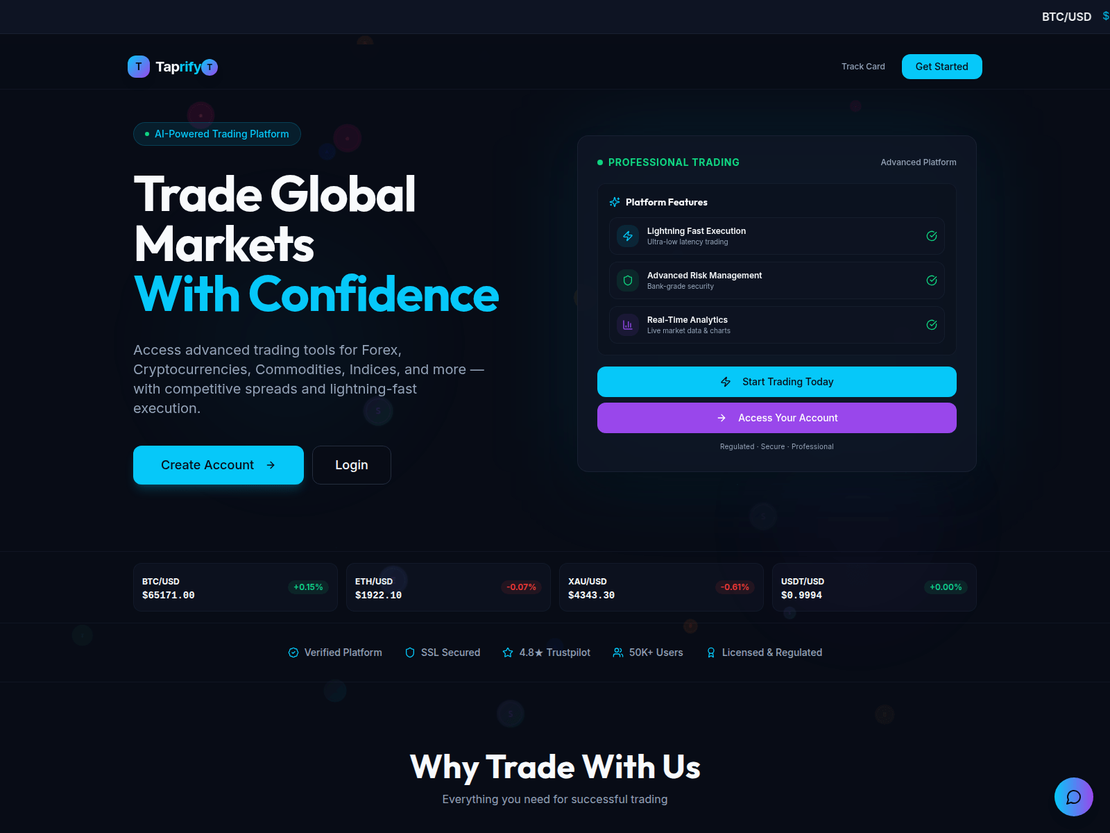 Screenshot of taprify.icu