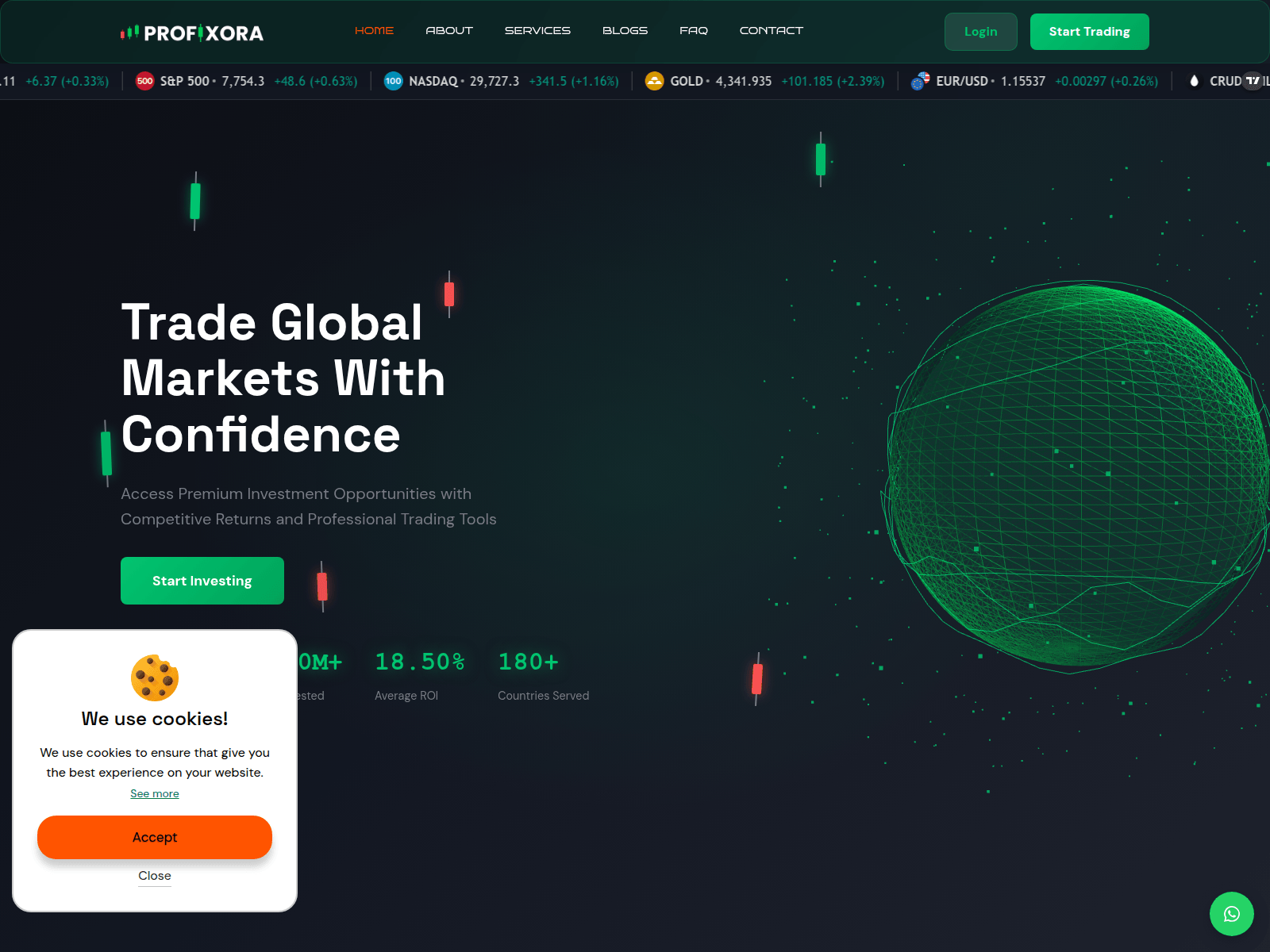 Screenshot of profixora.com