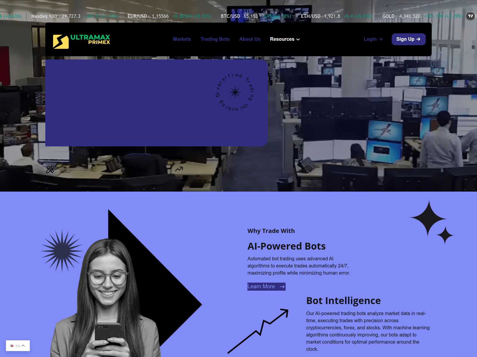 Screenshot of www.ultramaxprimex.com