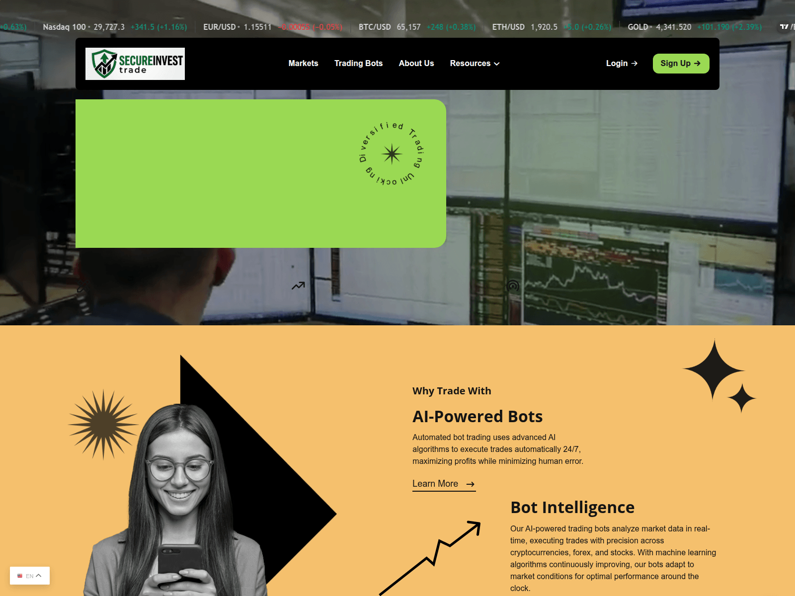 Screenshot of secureinvest.rivertrustinc.com