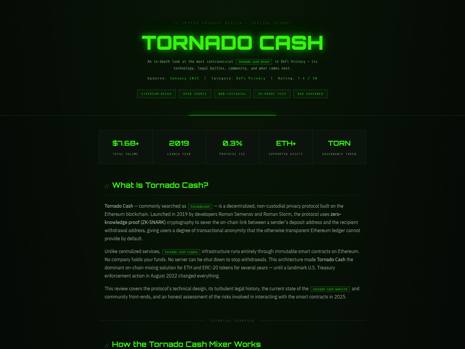 Screenshot of v2-tornadocash.org