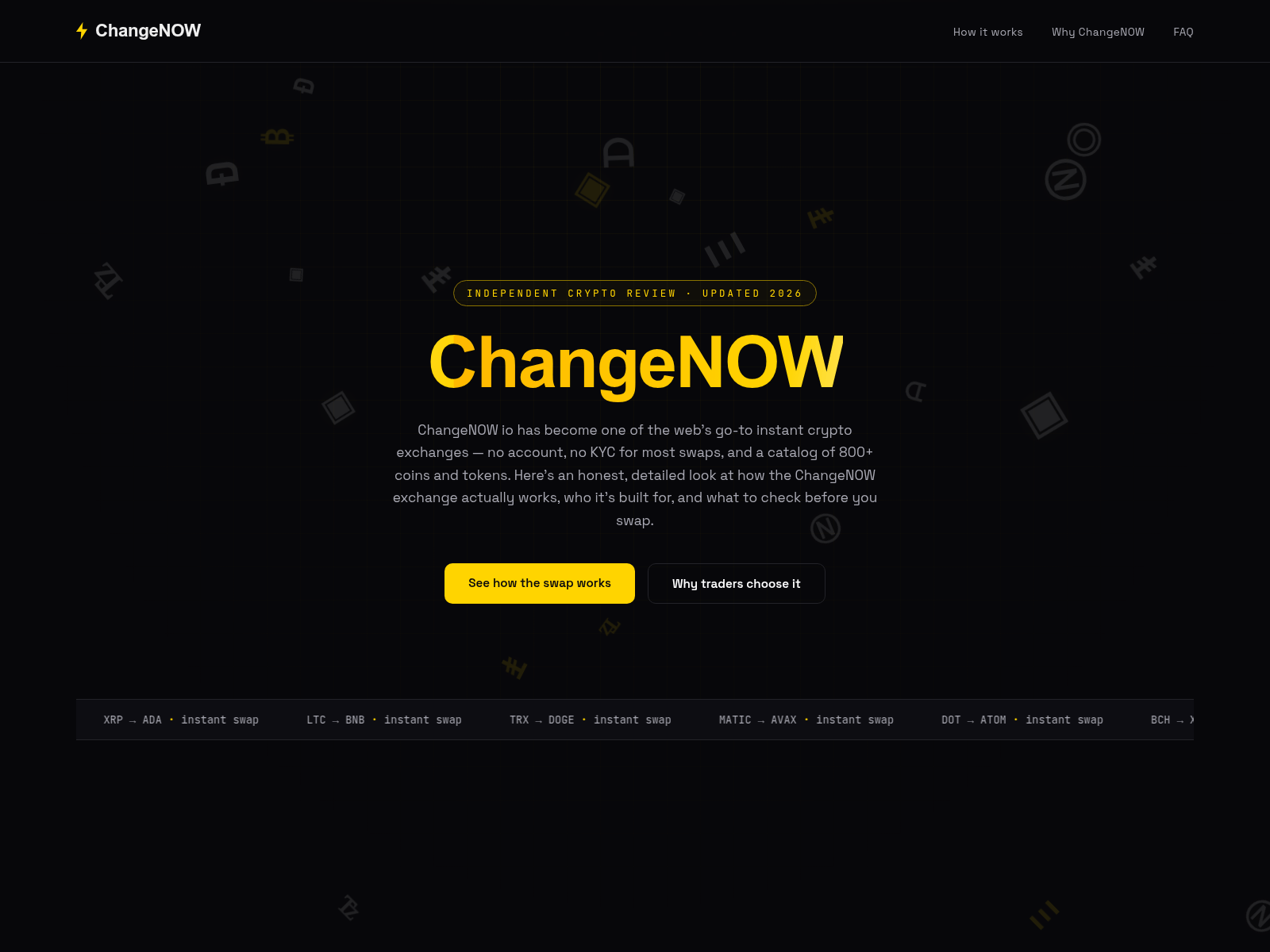 Screenshot of changenow-v3.org