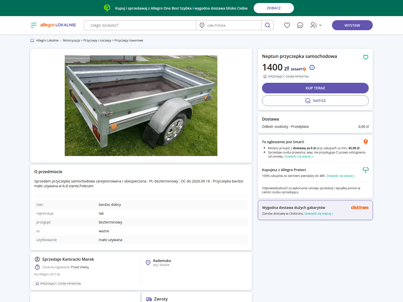 Screenshot of allegrolokalnie.oferta-2451784.cfd