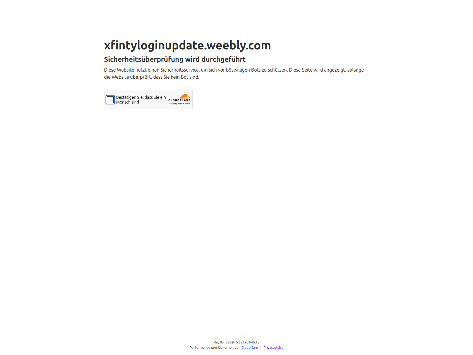 Screenshot of xfintyloginupdate.weebly.com