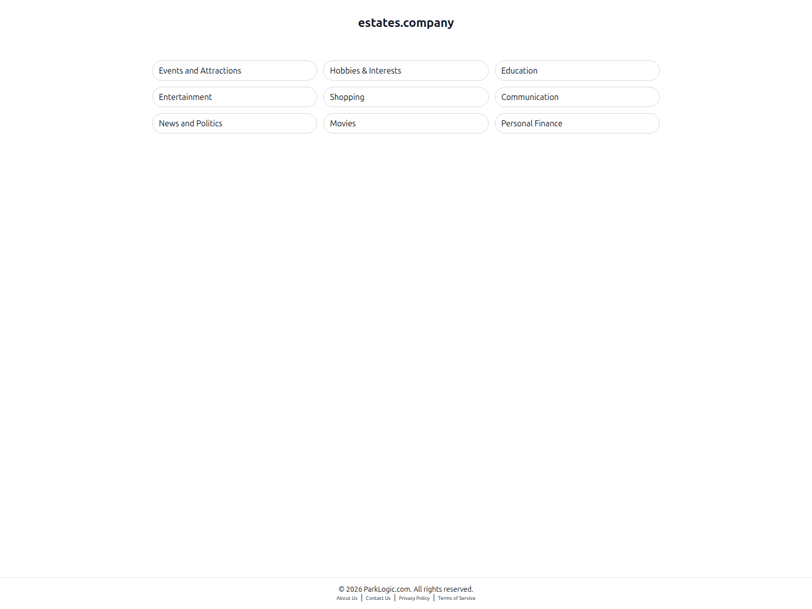 Screenshot of estates.company