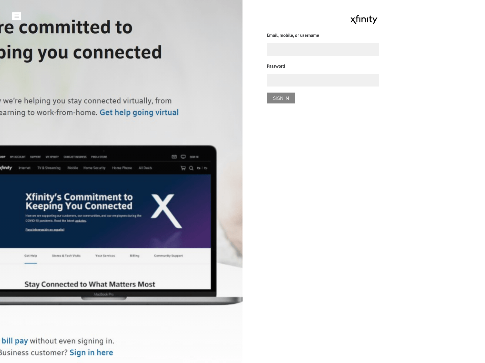 Screenshot of comcastxfi.weebly.com