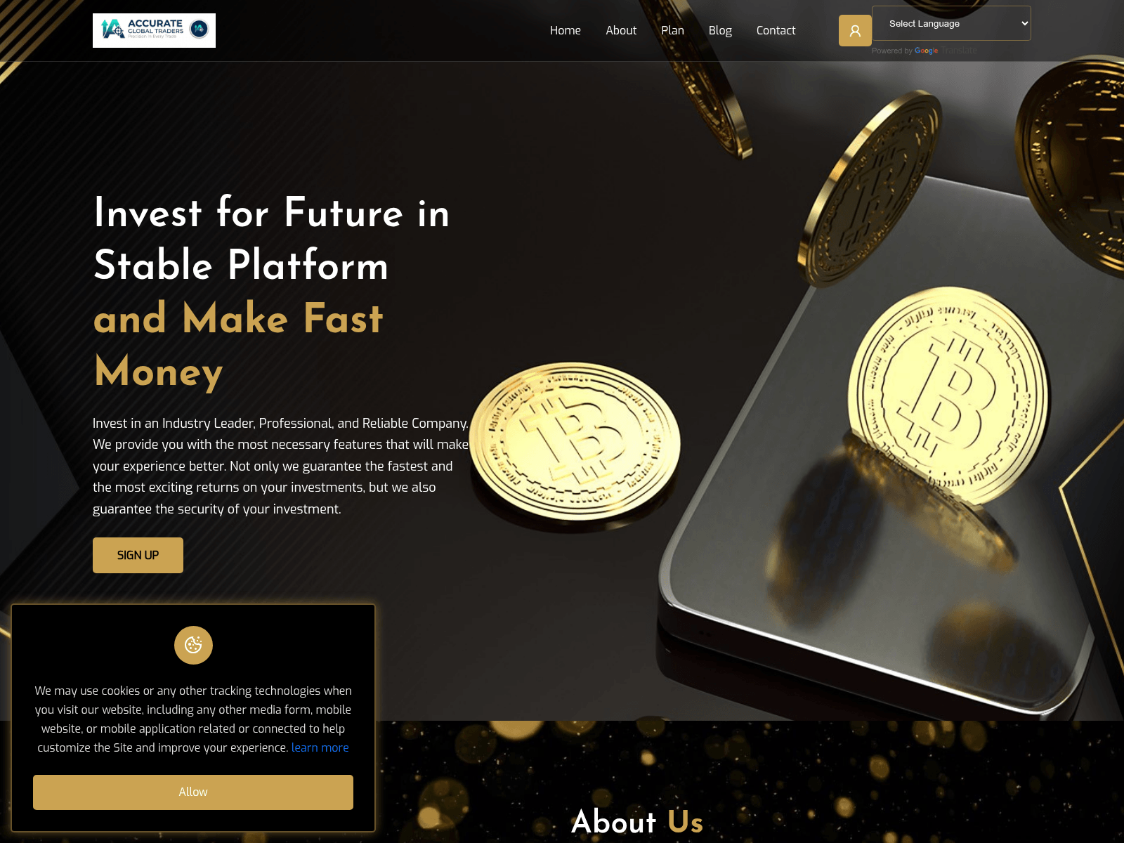 Screenshot of accurateglobaltraders.org
