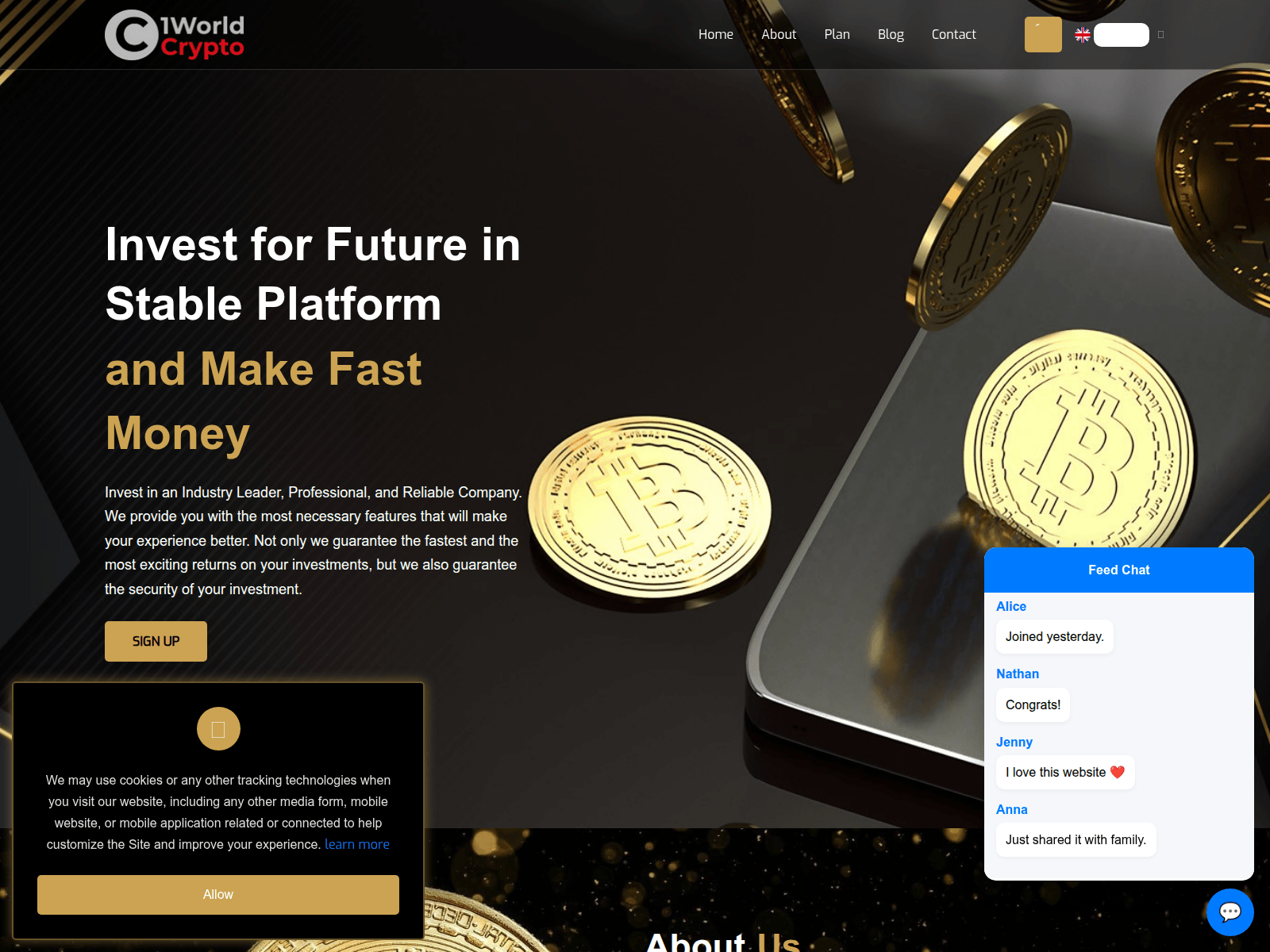 Screenshot of 1world-cryp2.us