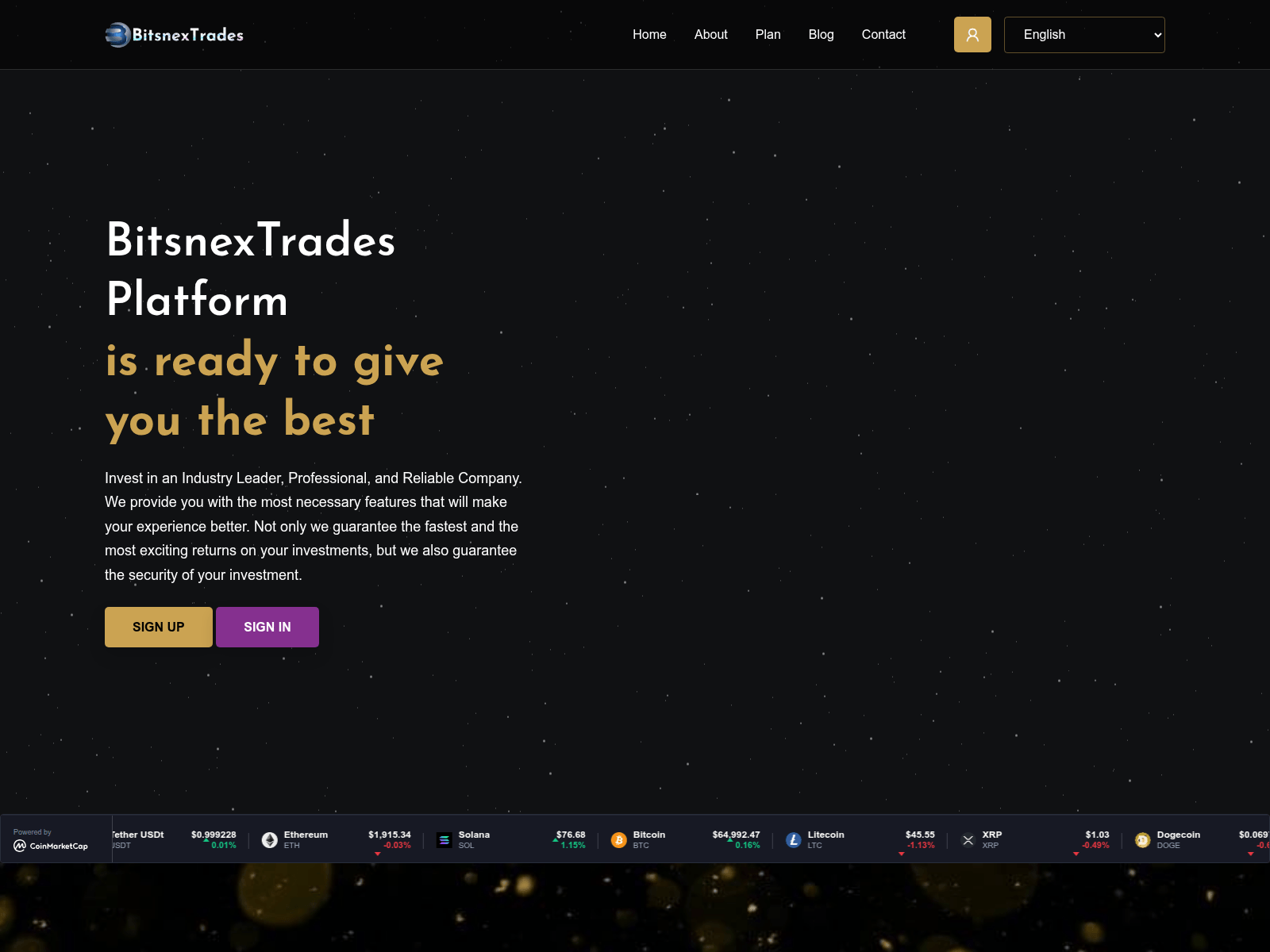 Screenshot of bitsnextrades.com