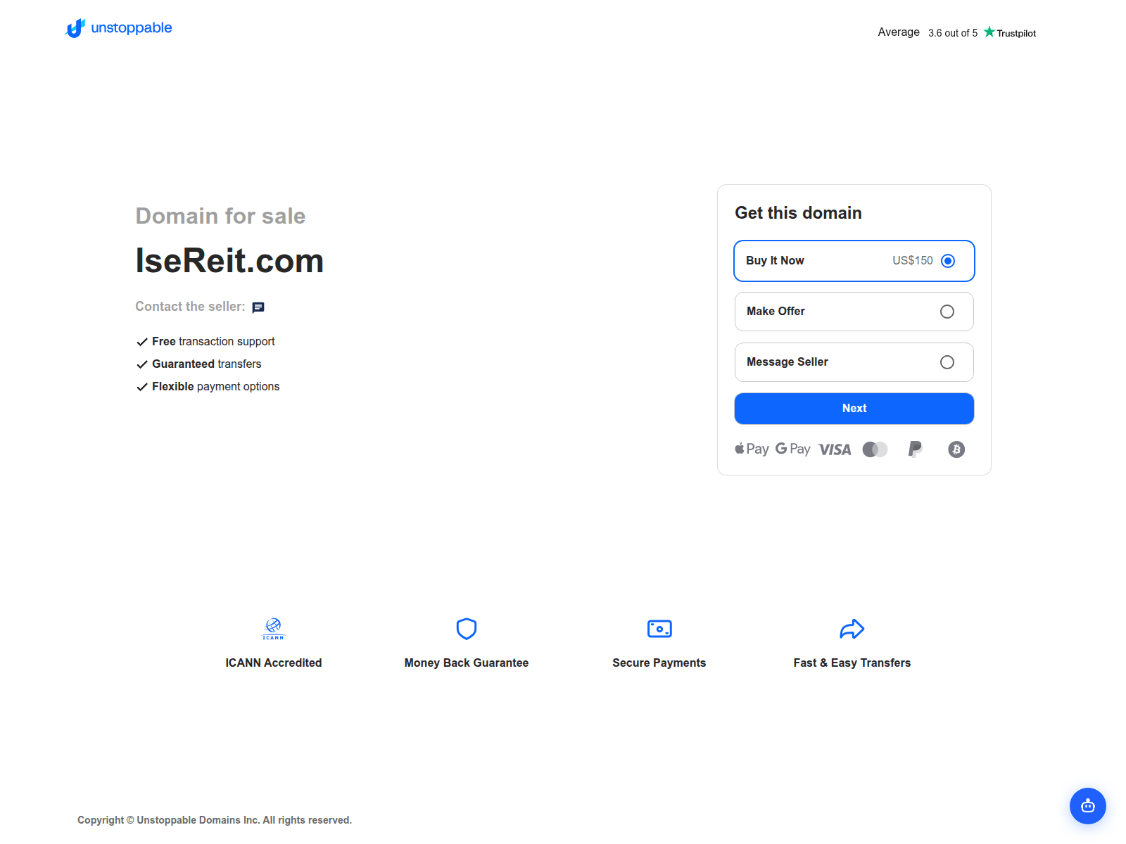 Screenshot of isereit.com