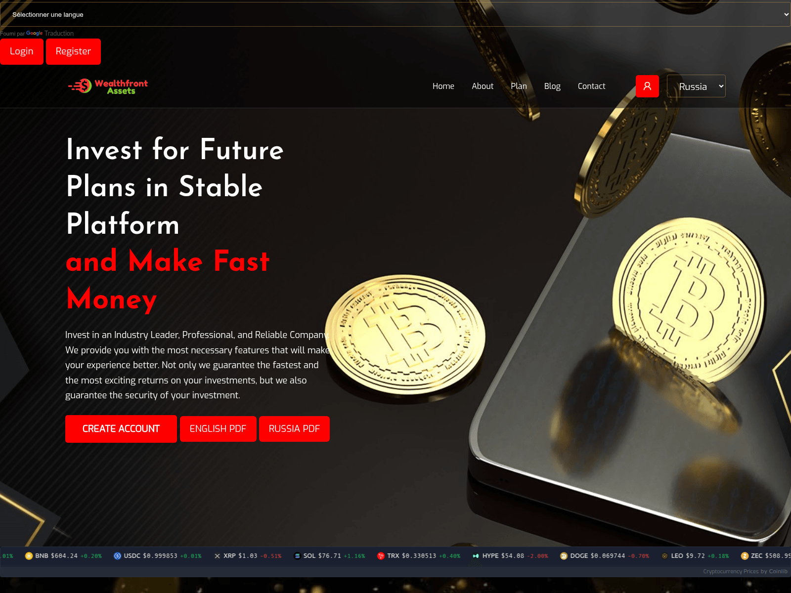 Screenshot of www.theweathfrontassets.com.smartcoingrowth.com