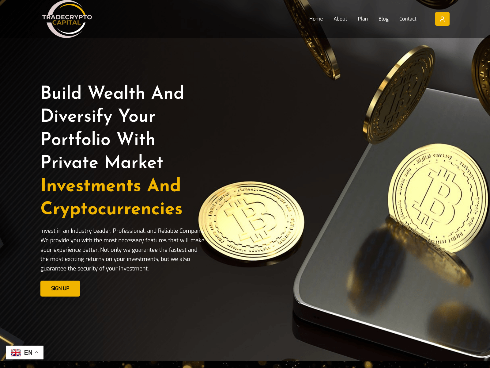 Screenshot of tradecryptocapital.com