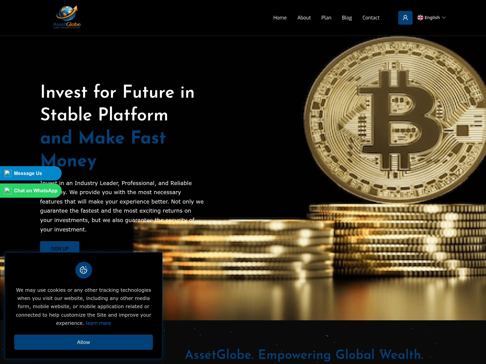 Screenshot of mail.assetglobe.org