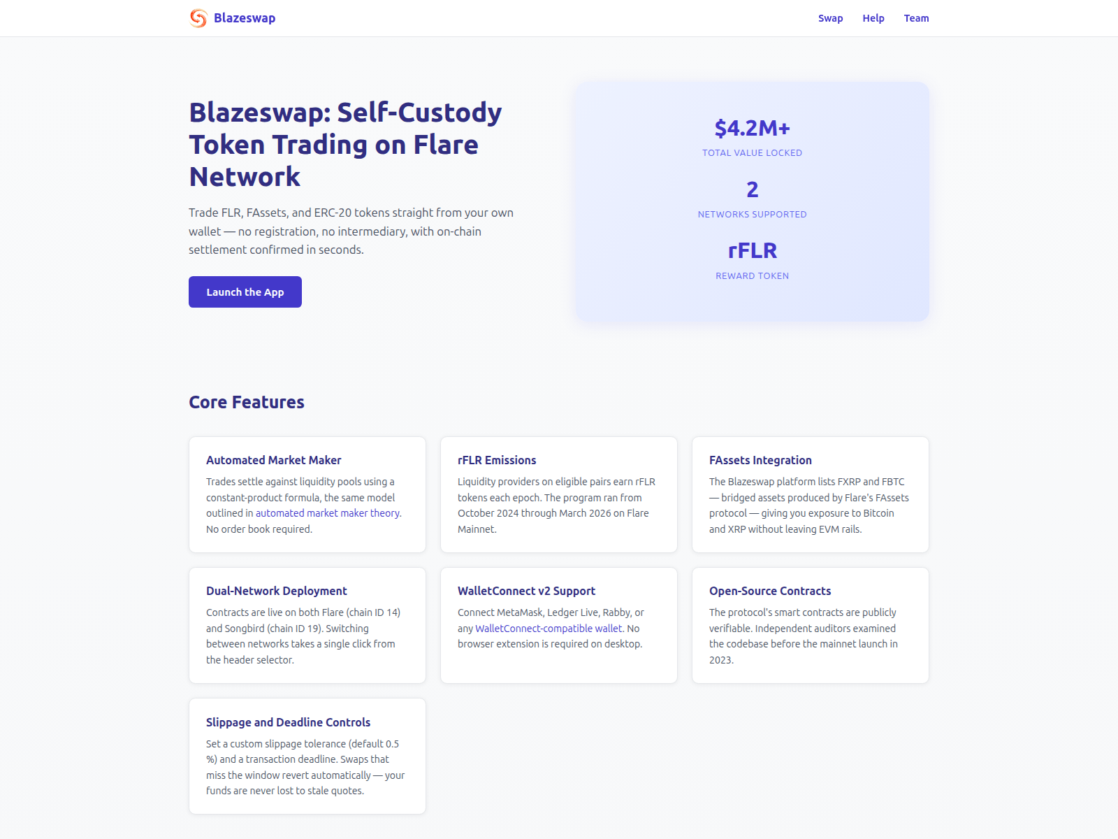 Screenshot of blazeswaper.com