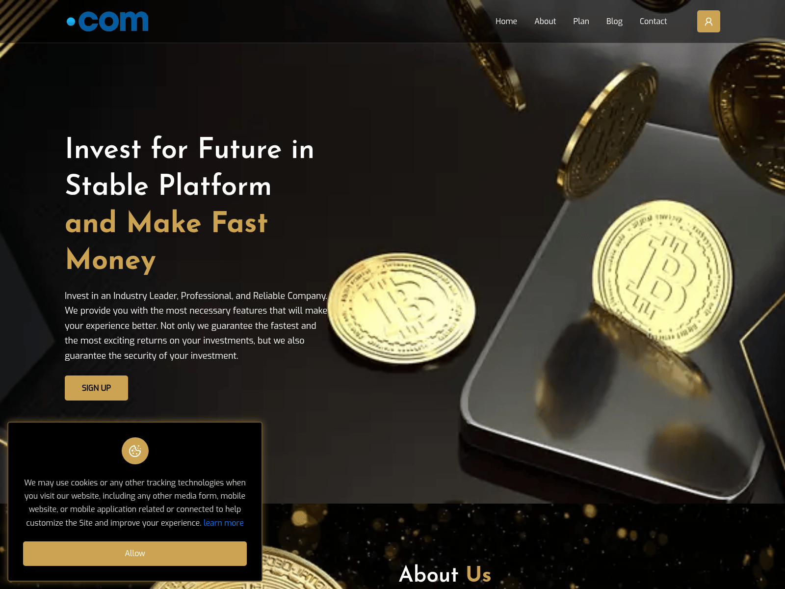 Screenshot of invest1.detechbazzar.com