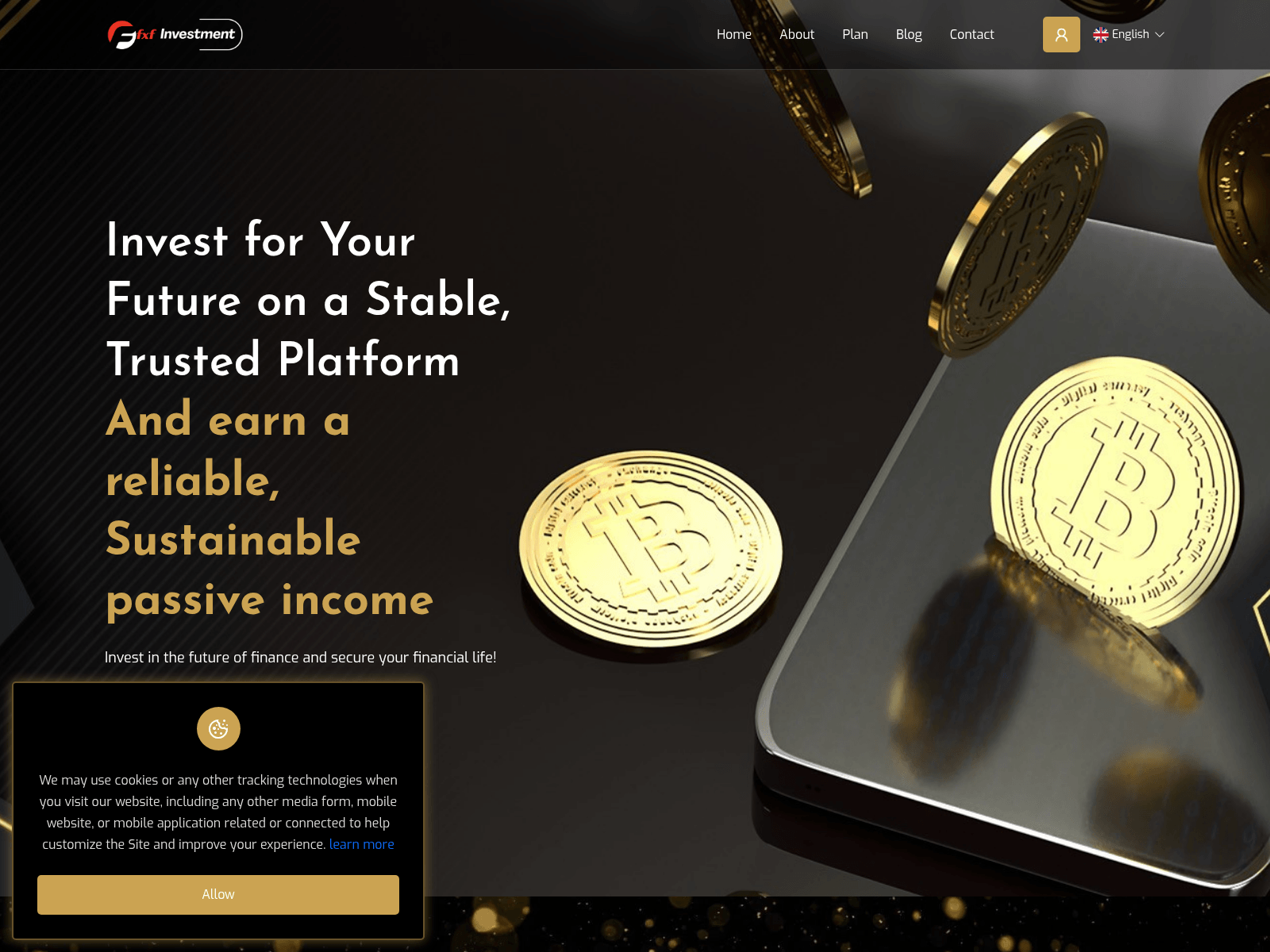 Screenshot of fxfinvestments.com