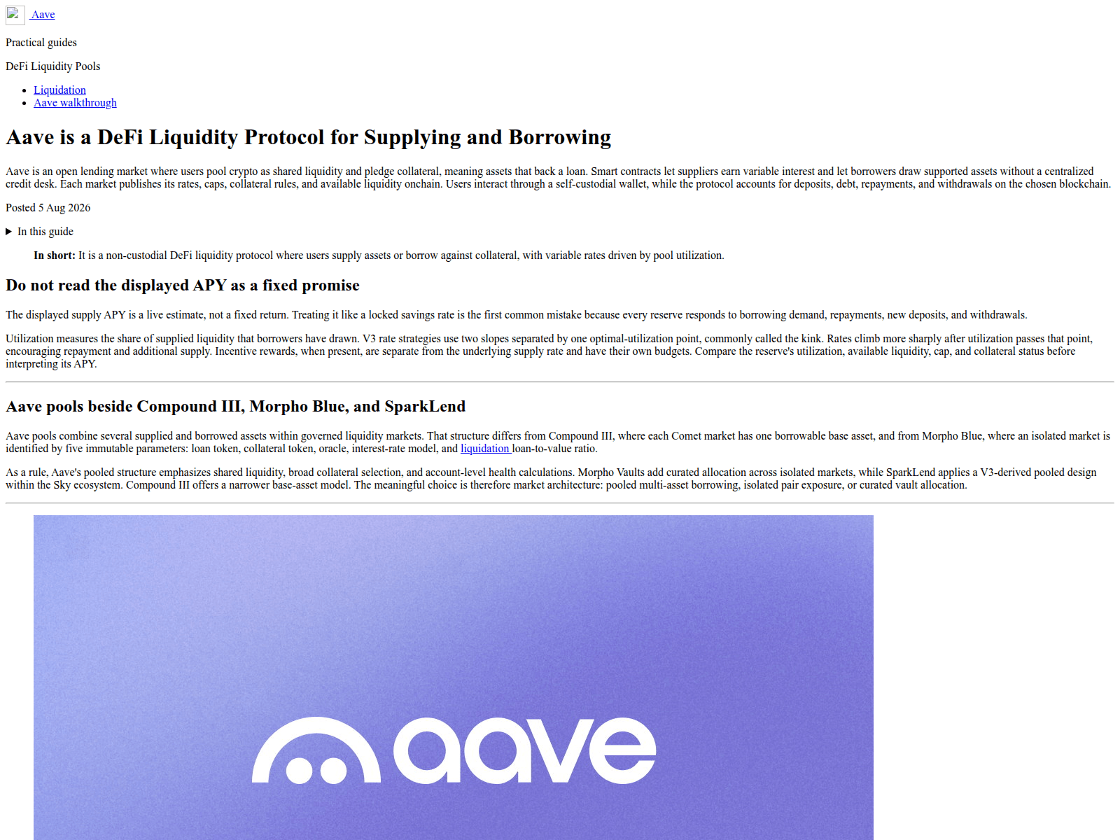 Screenshot of aave-core-v3.pro