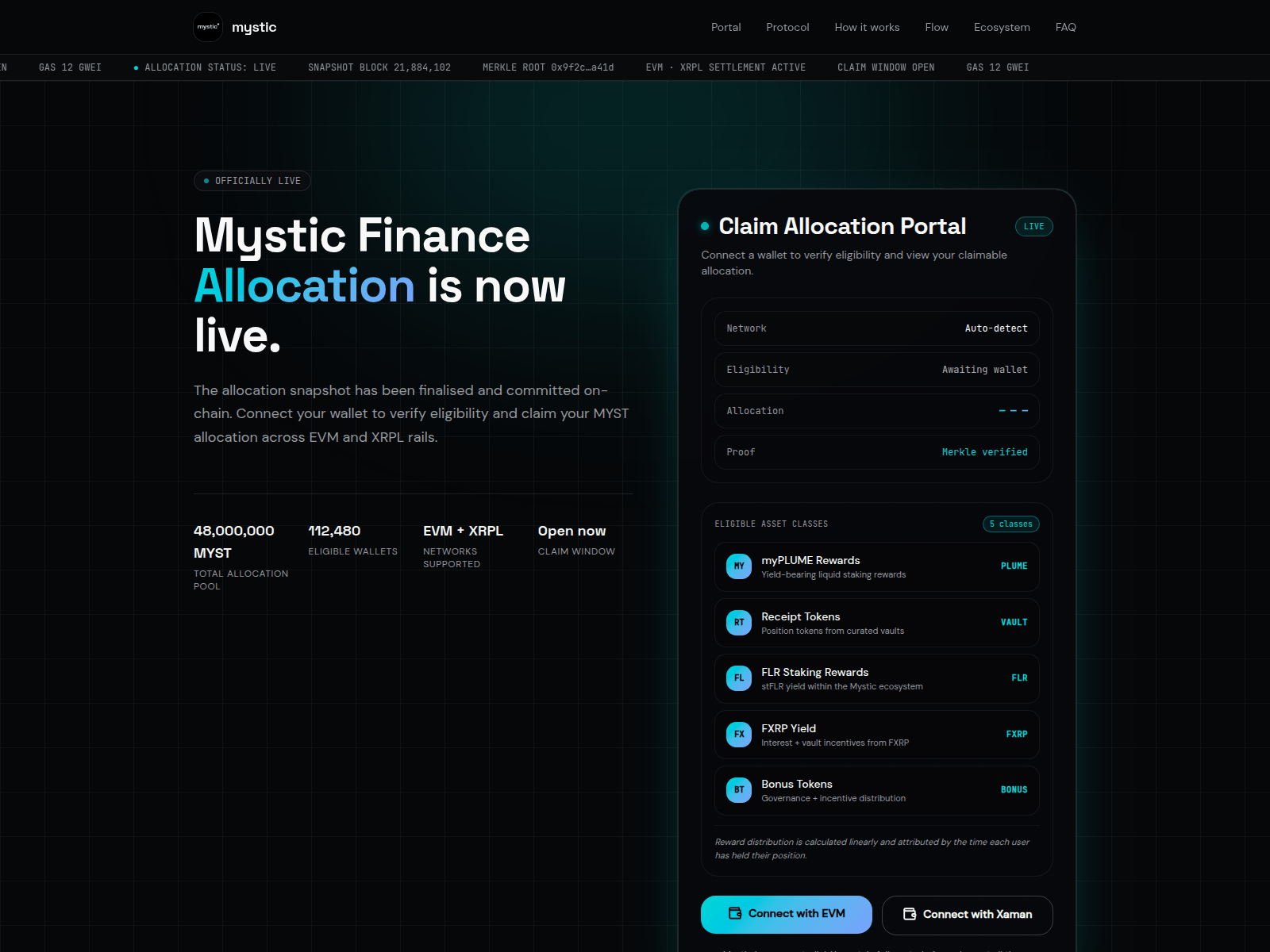 Screenshot of mysticfi.info