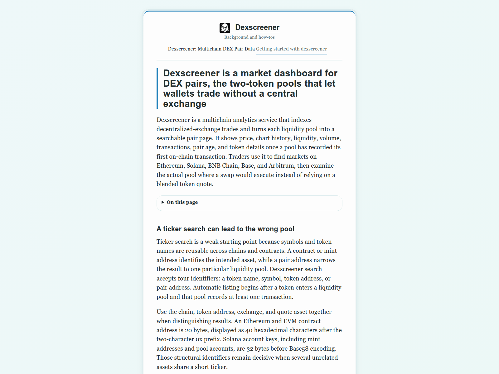Screenshot of dex-srceener.ink