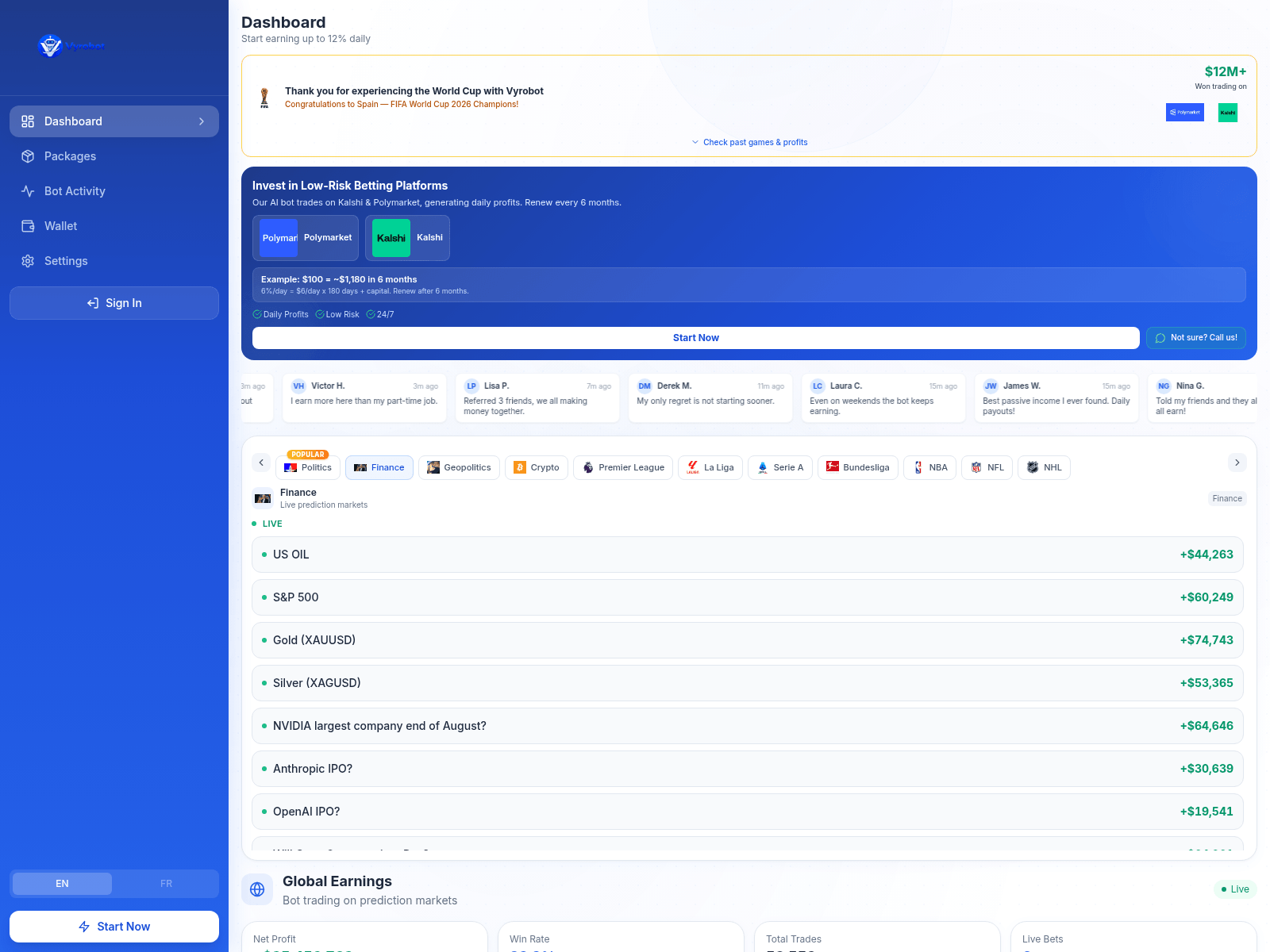 Screenshot of vyrobot-io.live