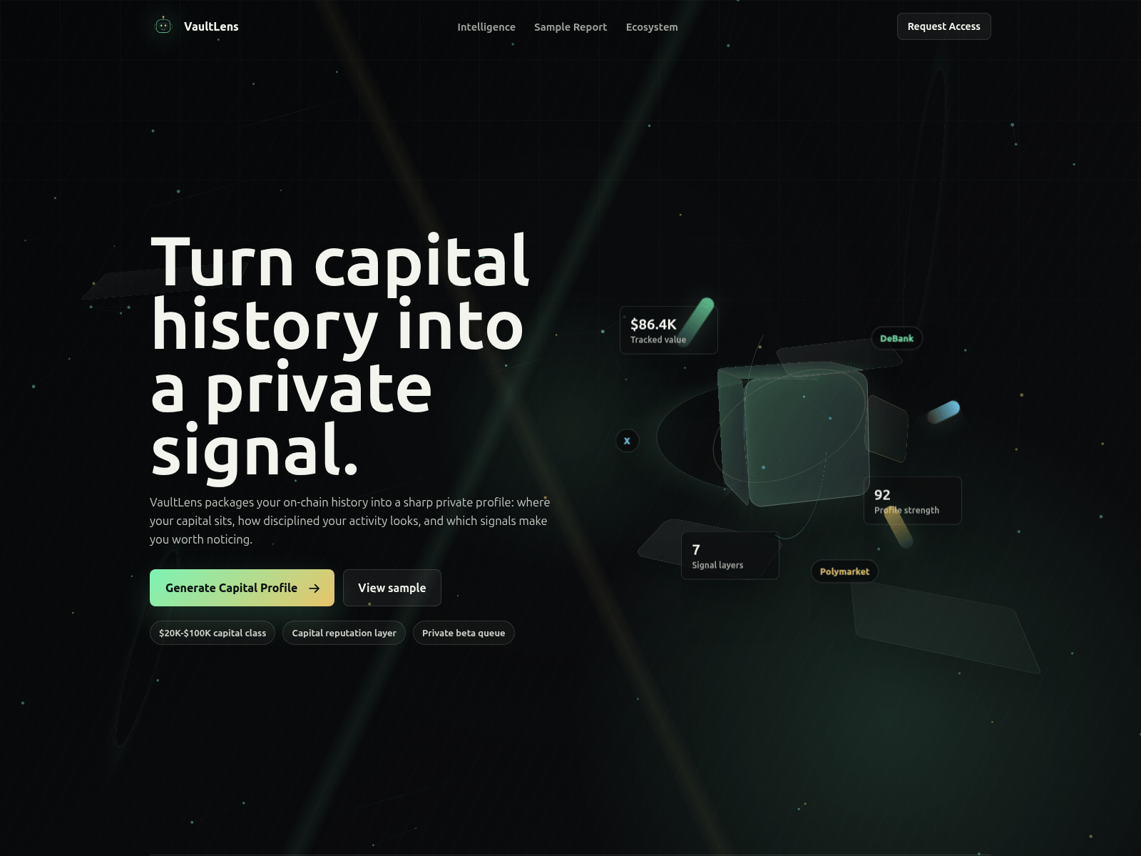 Screenshot of vaultlens.wiki