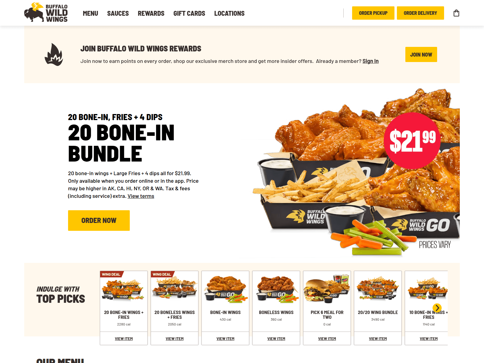 Screenshot of order-buff0lowilldw.delivery