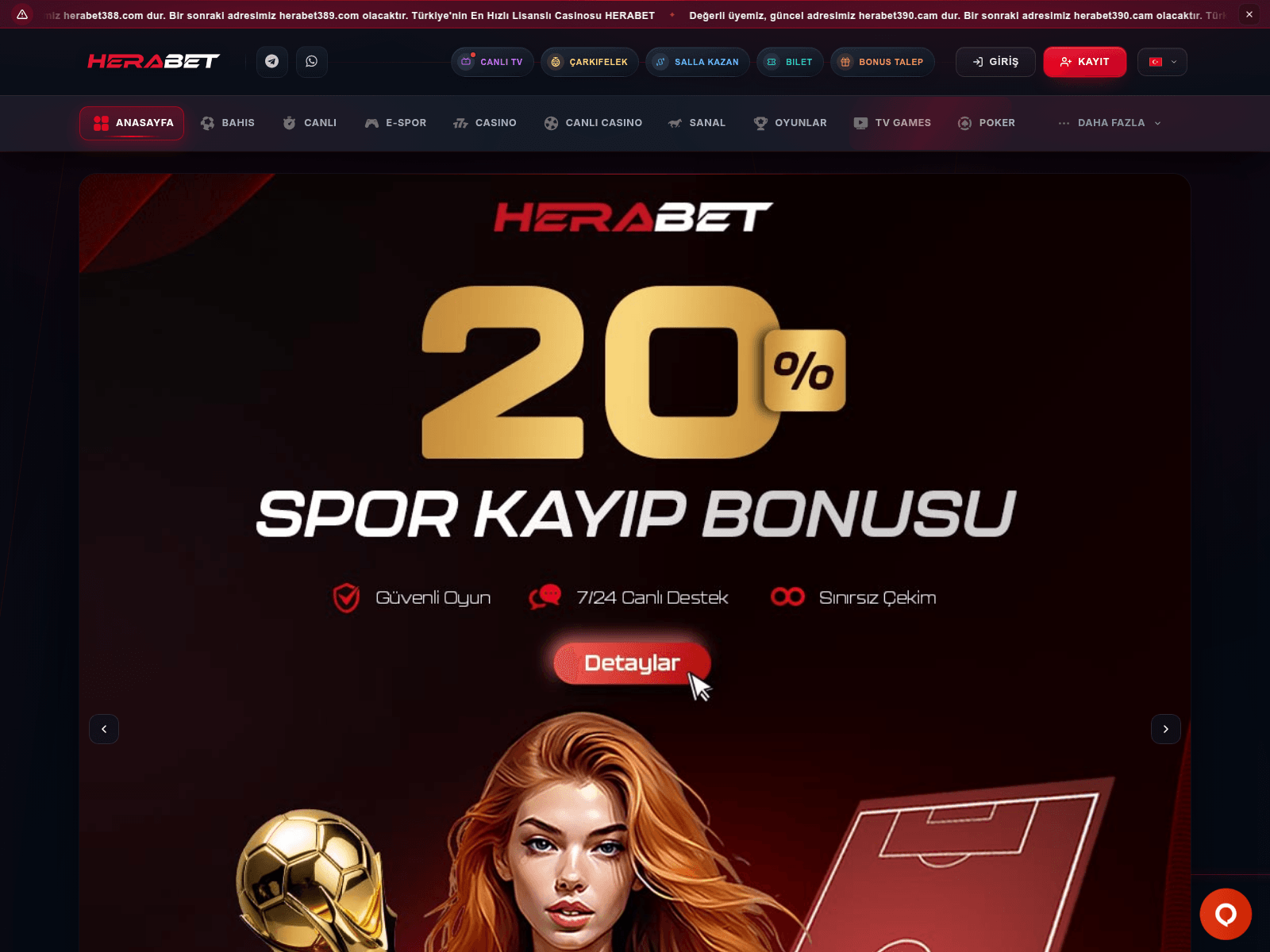 Screenshot of herabet390.cam