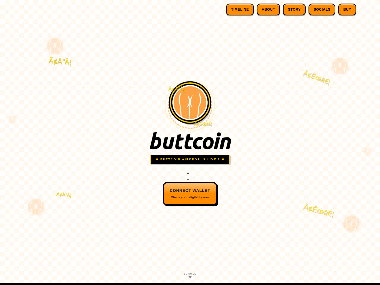 Screenshot of buttcoin.exclusive-drop.fun