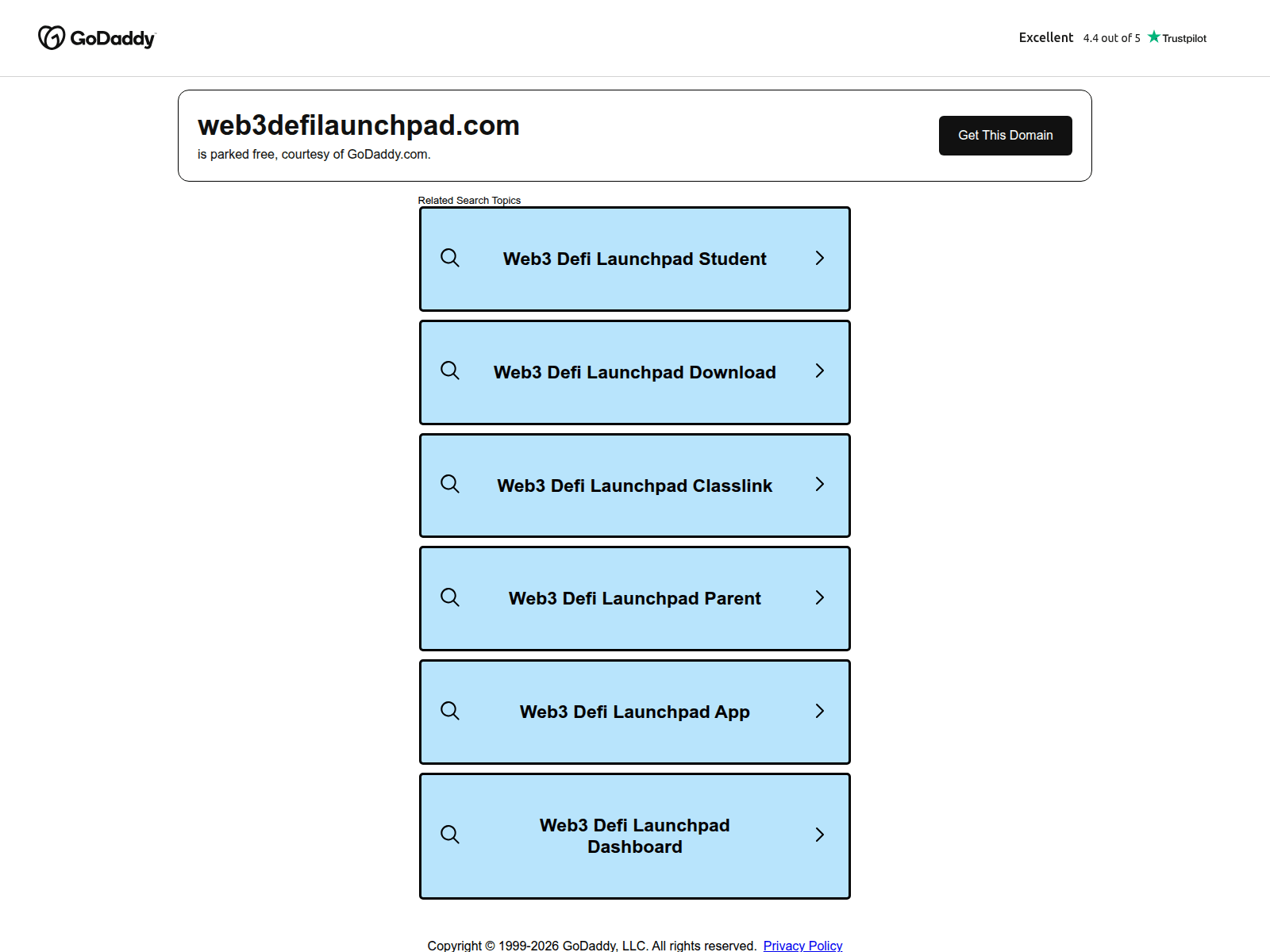 Screenshot of web3defilaunchpad.com