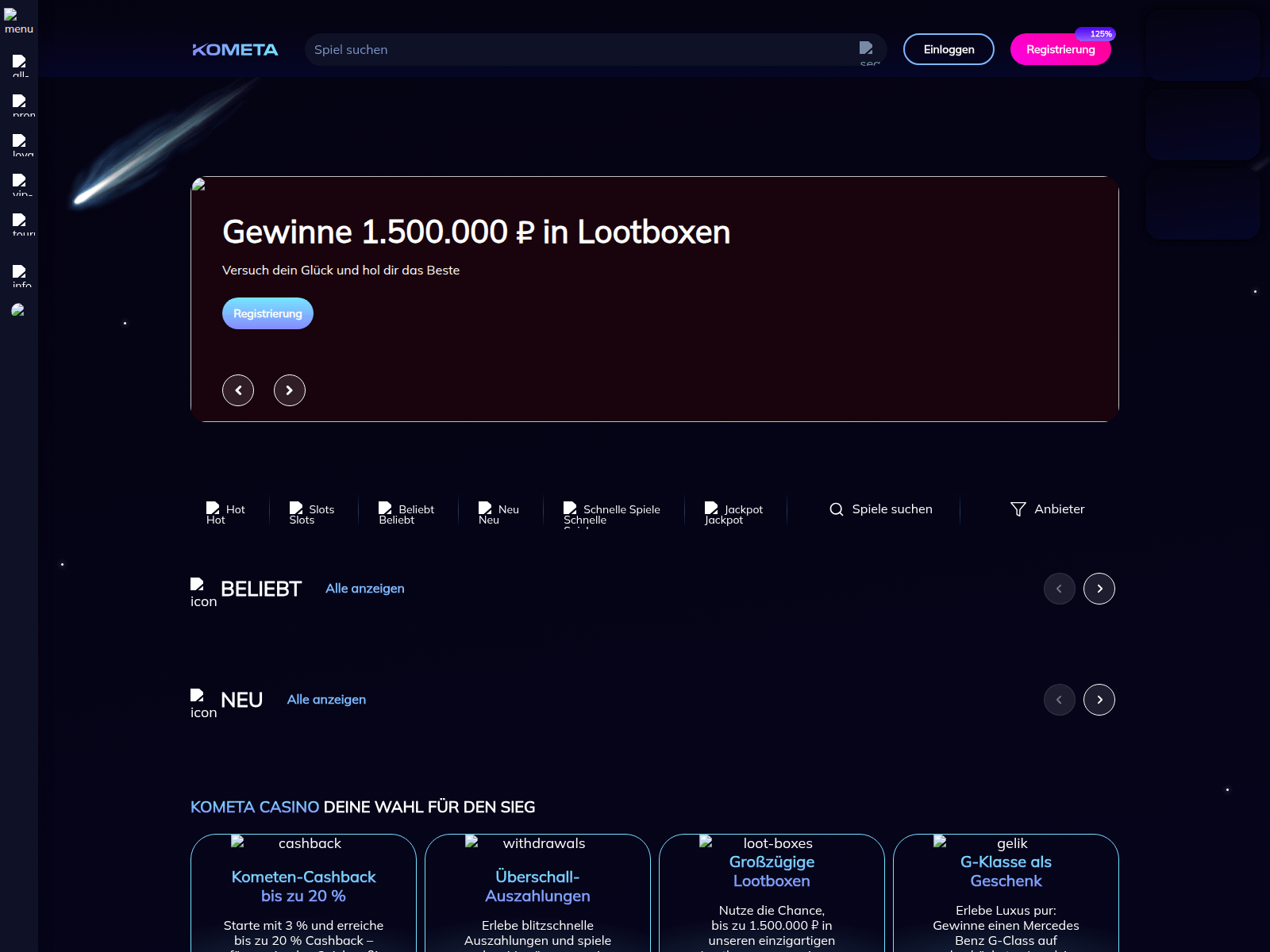 Screenshot of kometasvp.cc