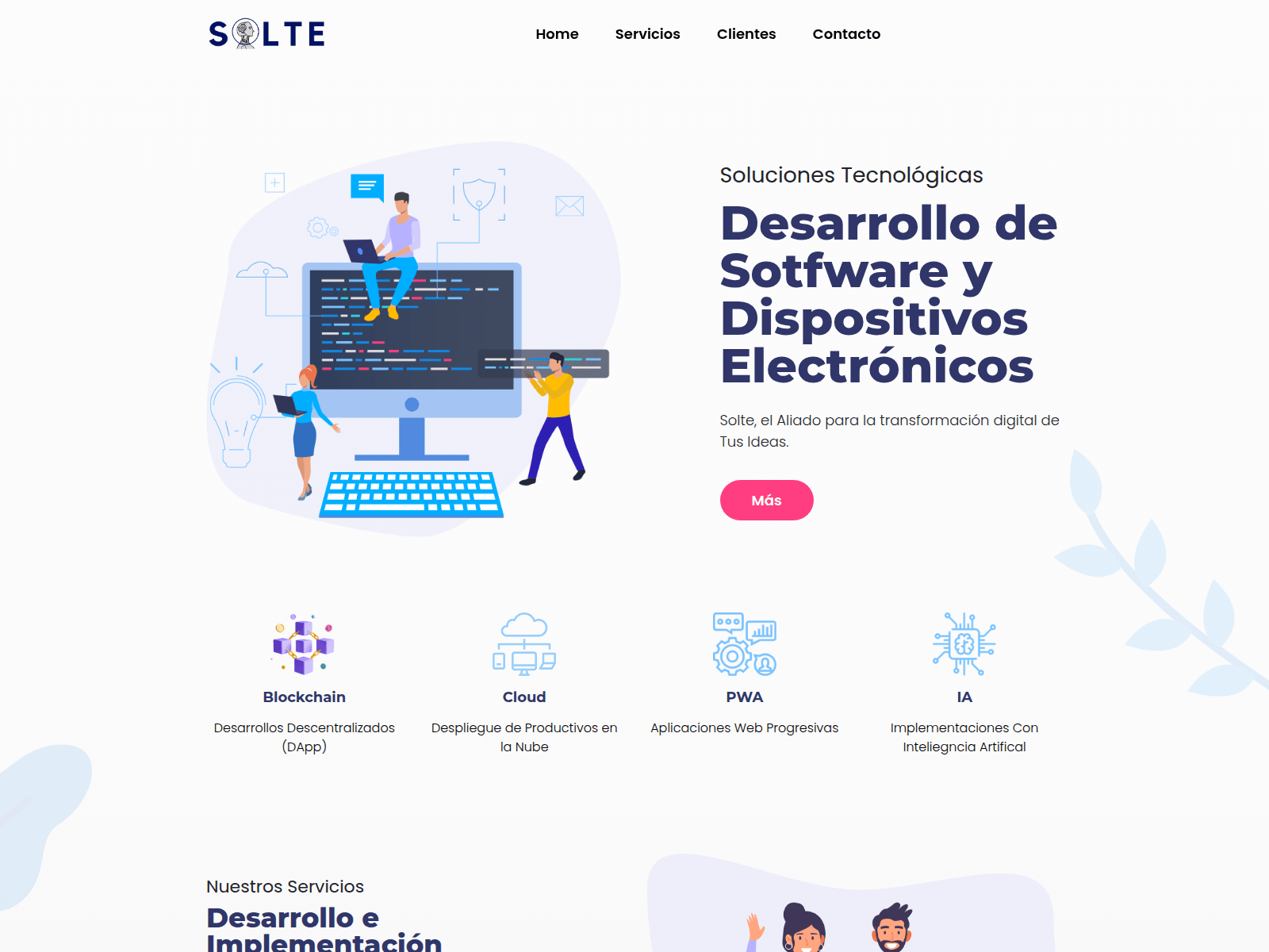 Screenshot of solteca.net