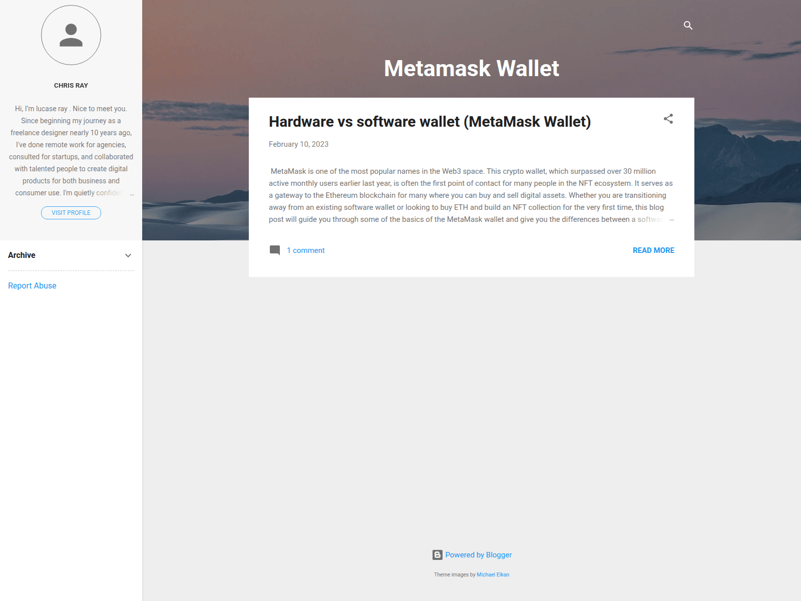 Screenshot of metamaskwallett.blogspot.com