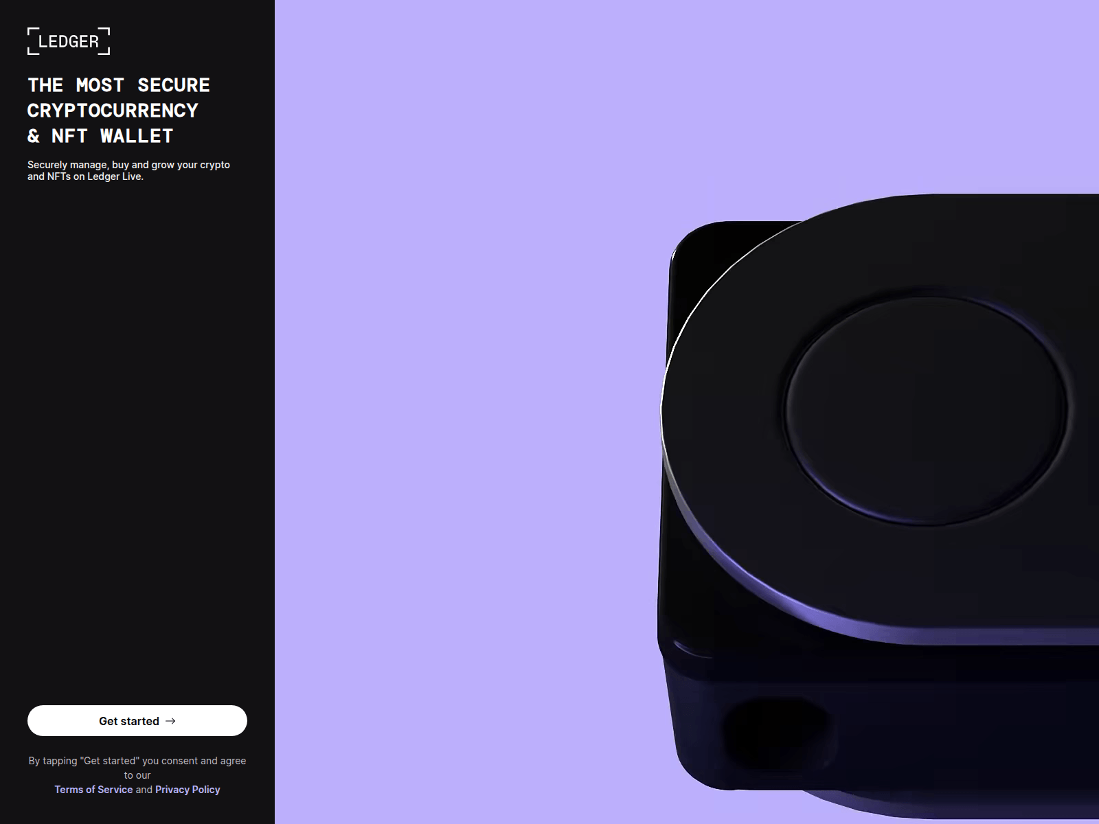 Screenshot of ledger-securedevice.com