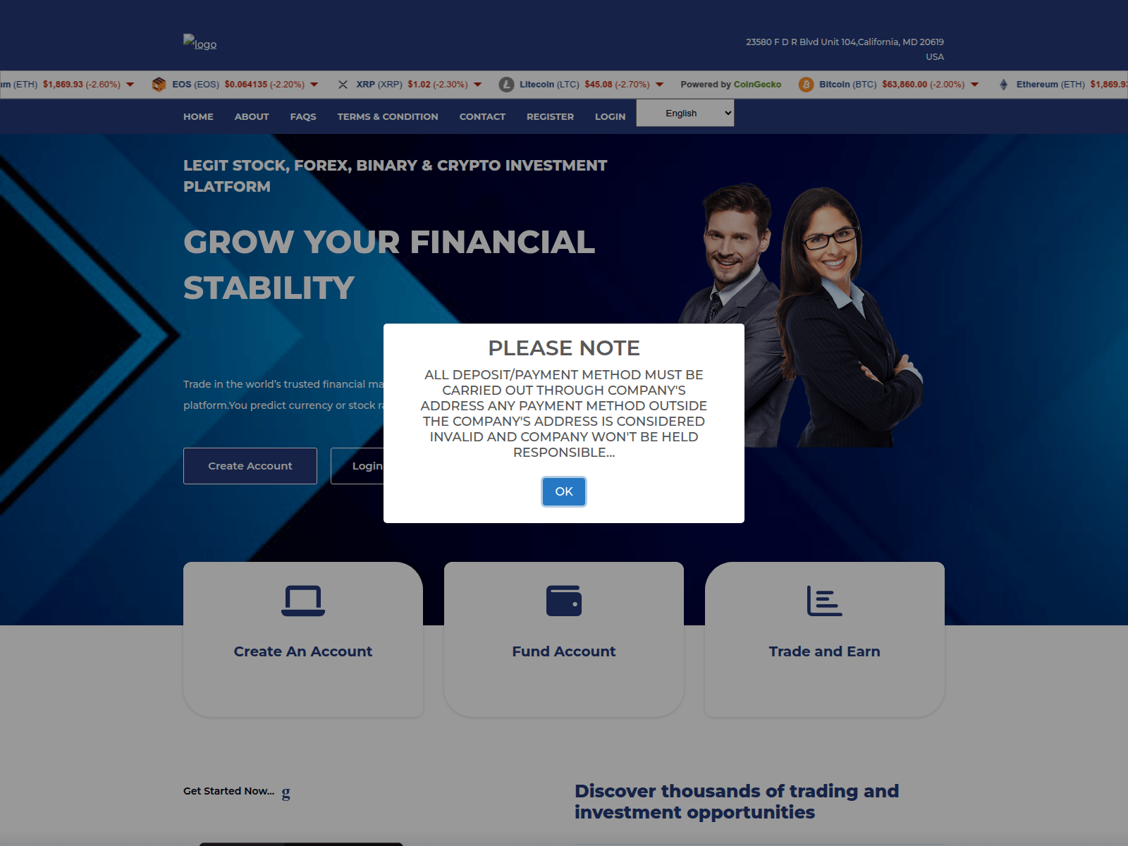 Screenshot of edge-finance.xyz