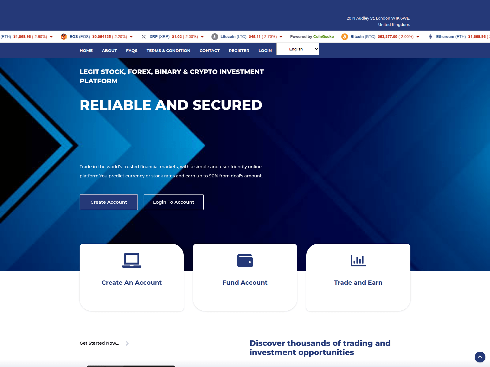 Screenshot of swiftenintrust.com
