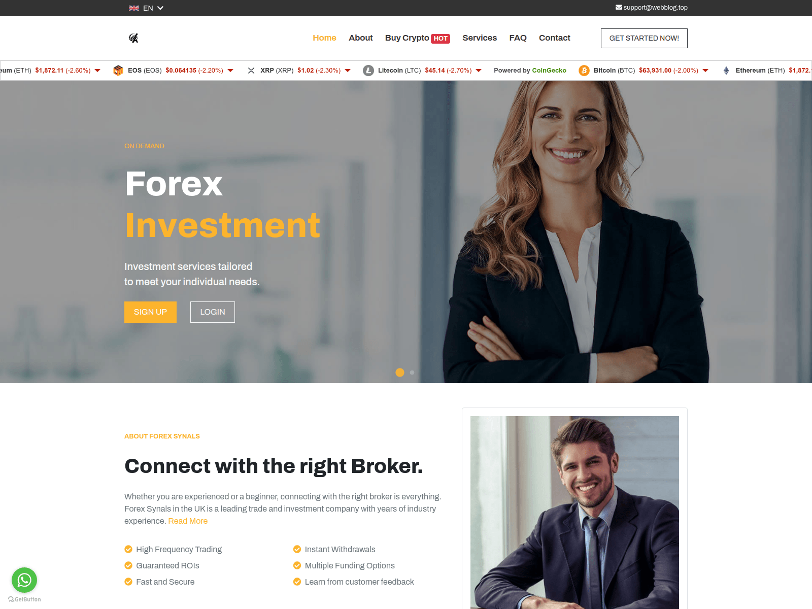 Screenshot of almotrades.com