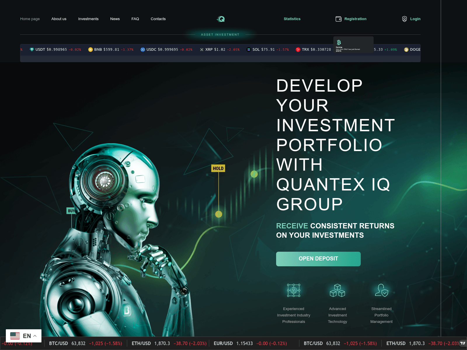 Screenshot of quantexiqgroup.com