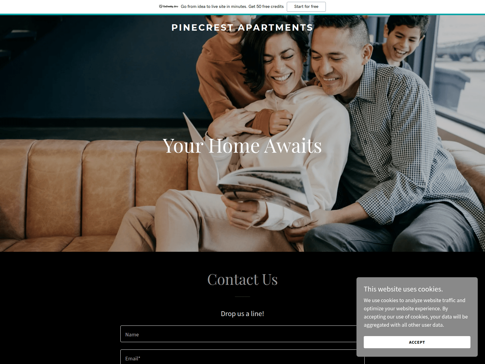 Screenshot of pinecrest-apartments.com