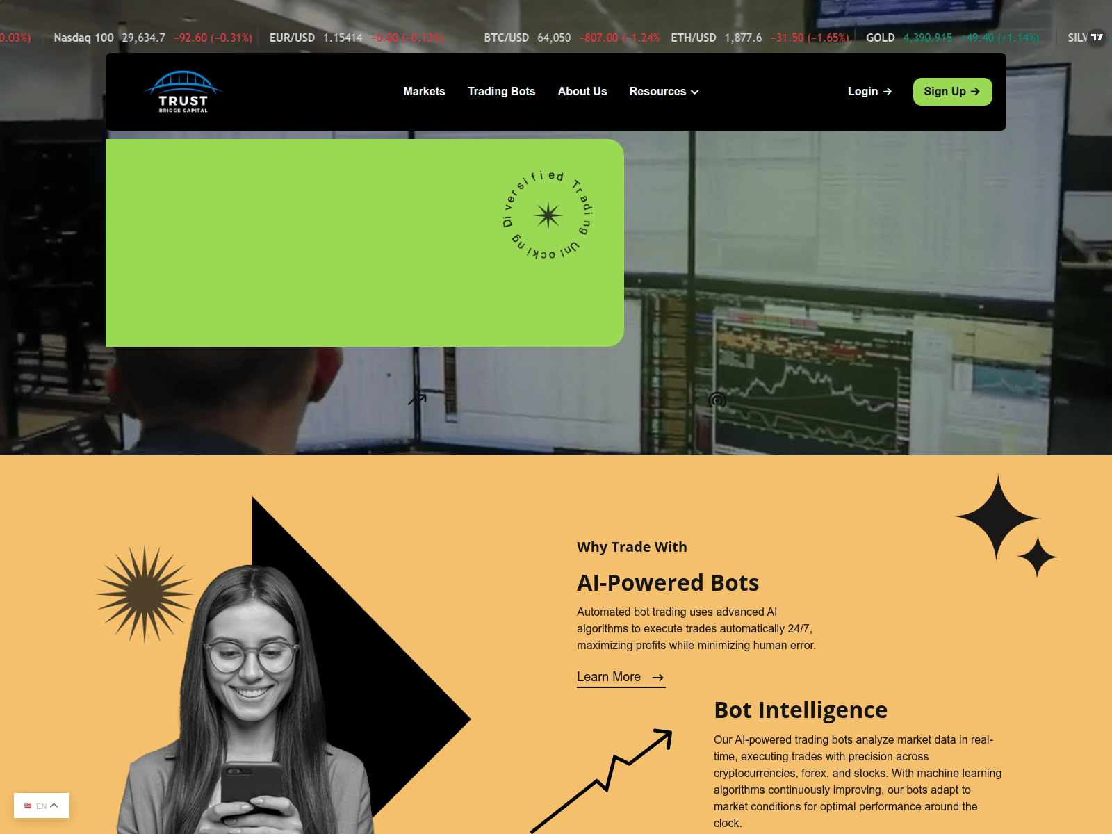 Screenshot of trustbridgecapital.live
