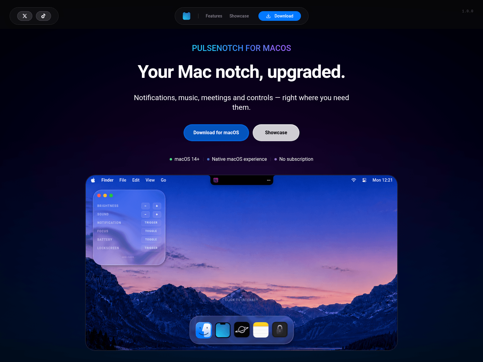 Screenshot of pulsenotch.com