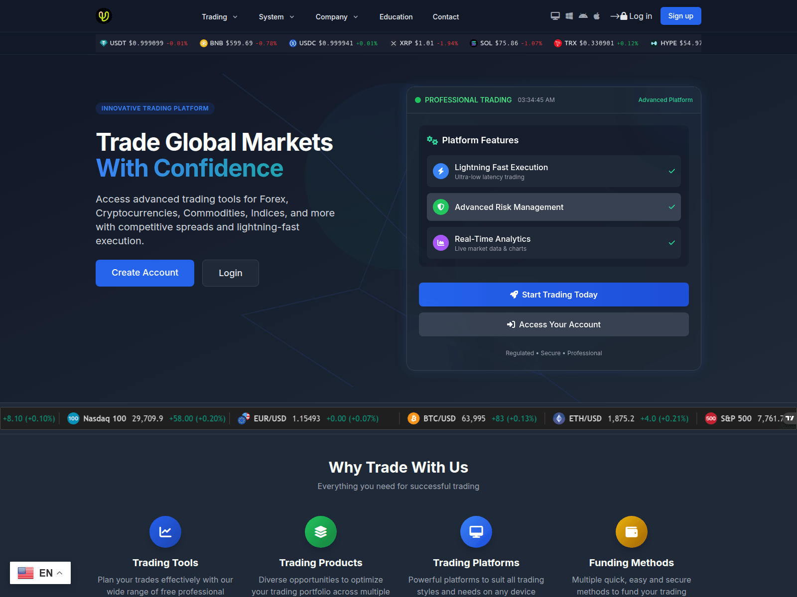 Screenshot von base.ulltrademiners.com