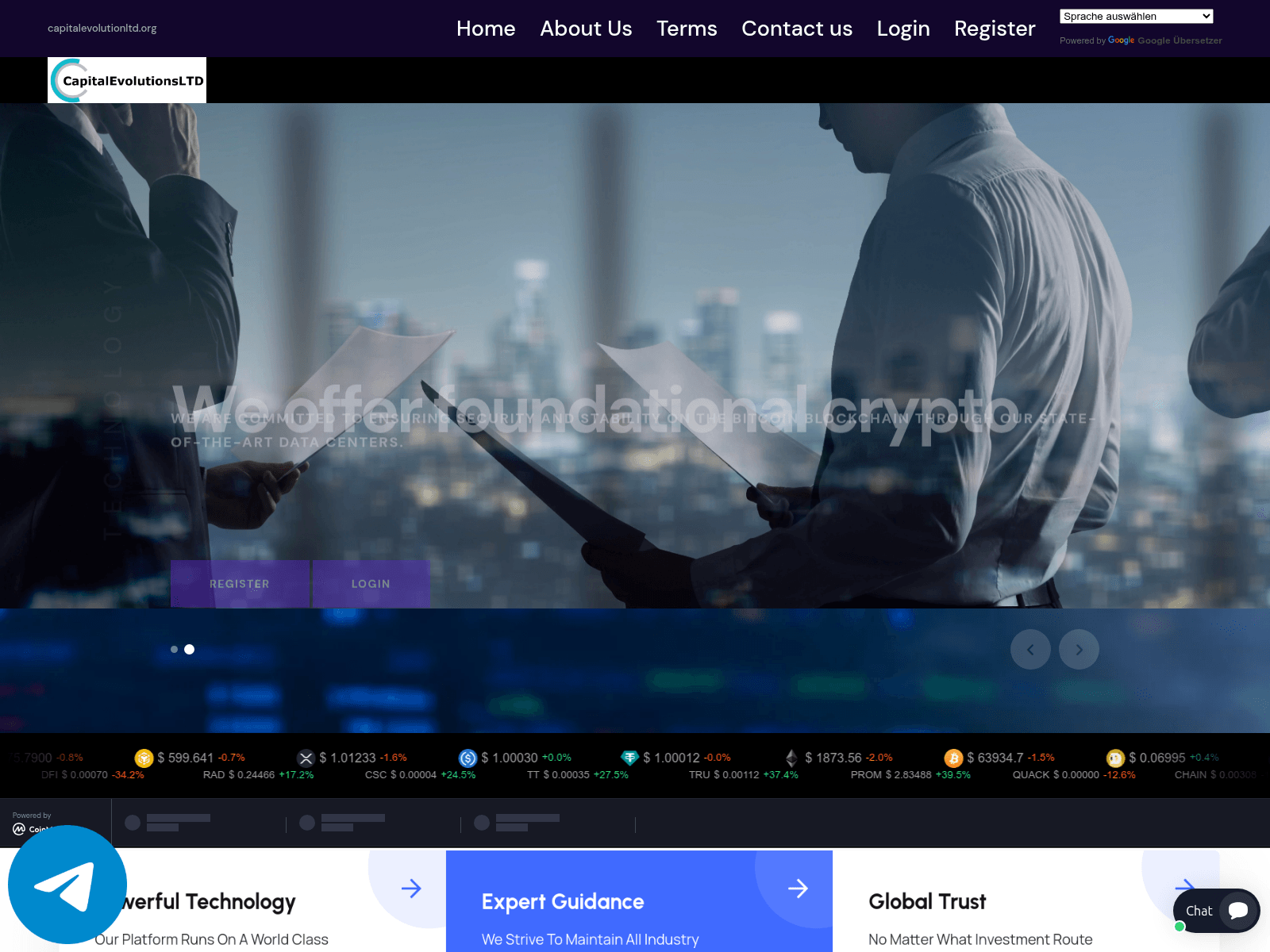 Ảnh chụp màn hình của capitalevolutionltd.org