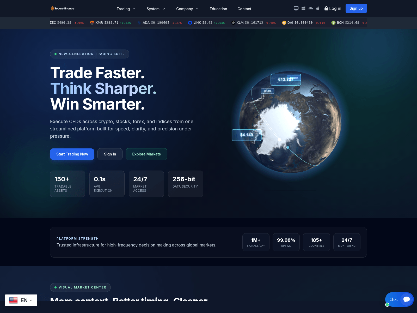 Captura de tela de crypto.securefinanceledger.com