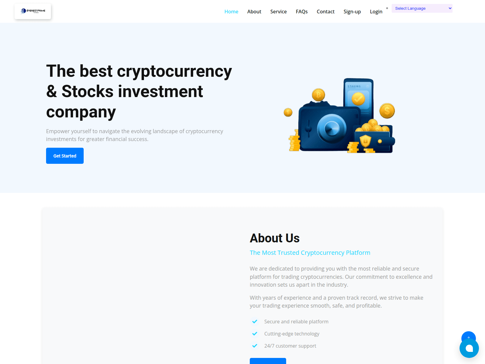 Screenshot of everestprimefunds.com