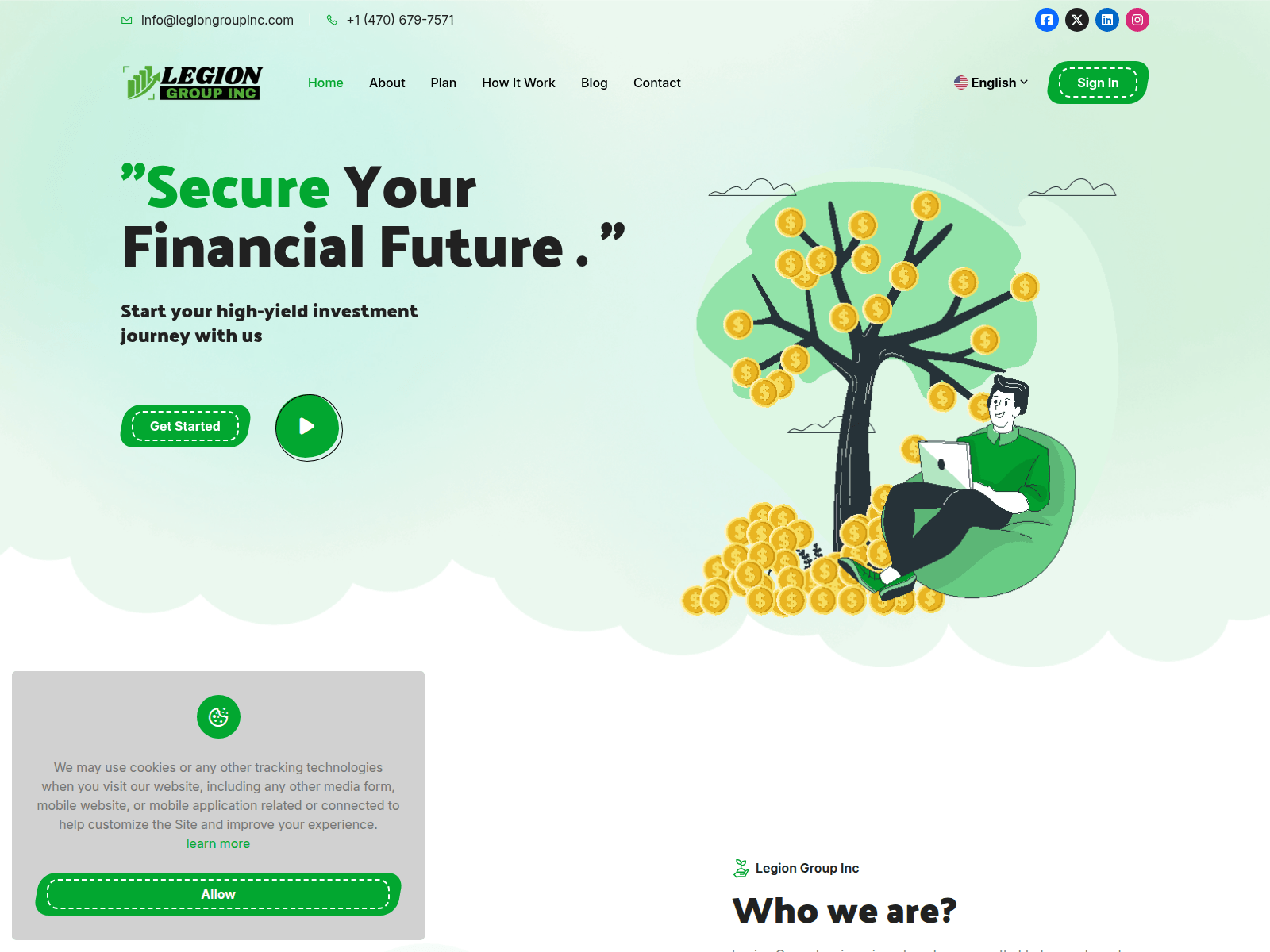 Screenshot von legiongroupinc.com