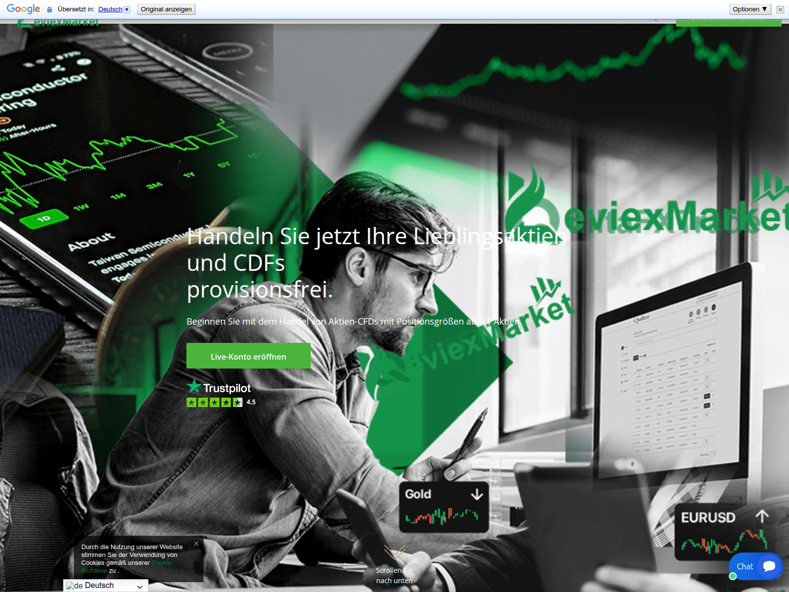 Знімок екрана leviexmarket.com